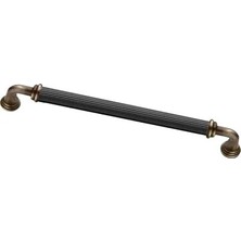 CATEKSSS 22,4 cm - Alüminyum Metal Dolap Çekmece Mutfak Banyo Mobilya Kulpu- Kulp-Kulp YAKUT-224MM-ELF23 Siya
