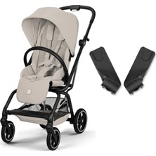Cybex Eezy S Twist+2 360° | Dune Grey + Ana Kucağı Adaptörü