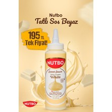 Nutbo Tatlı Sos Beyaz- Waffle& Krep& Pankek& Churros& San Sebastian& Kruvasan& Dondurma Sos 330 gr