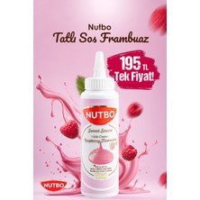 Nutbo Frambuaz Aromalı Tatlı Sos 330 gr Waffle Krep Pankek Churros Dondurma İçin Özel