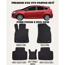 Feyza Oto Ford Focus 3 Serisi 2011 - 2018 Arası Araca Özel Premium Eva Paspas Takımı 2 Yıl Garantili Araca Birebir Uyumlu Kalıplar