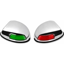 Labarka LED Baş İskele Sancak Feneri Krom İkili 12-24V