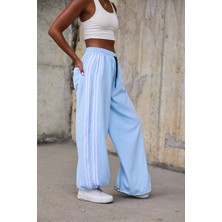 Superblue Kadın Şerit Detaylı Bol Baggy Pantolon
