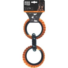 Esranın Dünyası M-Pets Rıng Kıng Köpek Oyuncağı Trıple Orange/black