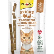 Esranın Dünyası Gimcat Sticks Hindi Etli Tavşan Etli Tahılsız Ödül Çubukları 4lü 20 gr
