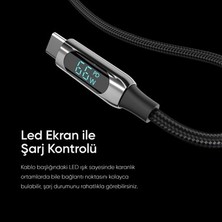 Aydogan's 66W 1 Metre USB To Type-C Hızlı Şarj Kablosu, Örgülü Tasarım