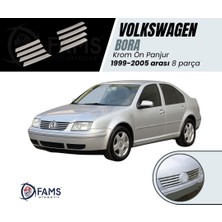 Fams Otomotiv  VW Bora Krom Ön Panjur 8 Parça 1998-2005  Paslanmaz Çelik