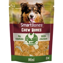 Esranın Dünyası Smartbones Chicken Mini Küçük Boy Tavuklu Kemik 8'li, 128 gr Köpek Ödülü