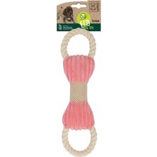 Esranın Dünyası M-Pets Tuga Pembe Bej Kemik Şekilli Köpek Oyuncağı