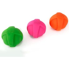 Esranın Dünyası Hartz Duraplay Ball Gıcırtılı Lateks Köpek Oyuncağı, Neon Yeşili, Neon Pembe ve Neon Turuncu, Büyük 3 Adet Paket