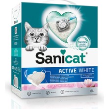 Esranın Dünyası Sanicat Active White Lotus Çiçeği Topaklanan Kedi Kumu 6l