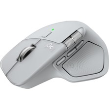 Esranın Dünyası Logitech Mx Master 4 Dokunsal Geri Bildirim Özellikli Kablosuz Mouse, Bluetooth, Ultra Hızlı Kaydırma, Çoklu Cihaz Özelliği, 8000 Dpı, Optik Sensör, Sessiz, Açık Gri