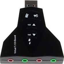Esranın Dünyası Alfais 4931 7.1 7 Kanal Mikrofon Destekli Çift Girişli Çevirici Harici USB Ses Kartı