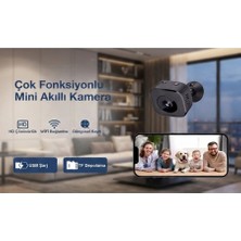 Vanckey Kablosuz Mini Wifi Kamera - Cepten Uzaktan Canlı Izleme, Sesli Dinleme & Hafıza Kartlı Güvenlik Kamerası