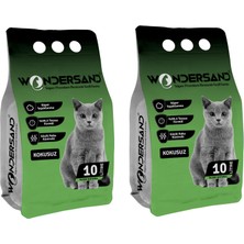 Esranın Dünyası Wondersand Kokusuz Naturel Ince Tane Topaklanan Kedi Kumu 10 Lt x 2 Adet