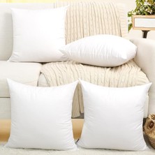 Esranın Dünyası Teksnil Home 4 Adet Kırlent Iç Yastık Boncuk Silikon 5 Ebat Premium Koltuk Dekor Yastığı- 45X45