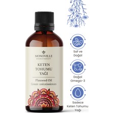 Monoville Keten Tohumu Yağı 100 ml Saf ve Doğal (Flaxseed Oil)