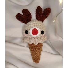 Zeanqua El Yapımı Tığ Işi Dondurma Peluş Oyuncak: Amigurumi Hayvan Oyuncağı