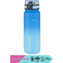 Uzspace 800ML Yeni Çift Renkli Sızdırmaz Bpa Içermez Kilitlenebilir Sızdırmaz Kapaklı El Askılı Soft-Touch Yüzeyli Motivasyonel Tritan Su Matarası Bpa Yok Koku Yok