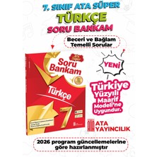 Ata Yayıncılık 7. Sınıf Türkçe Ata Süper Soru Bankam Yeni