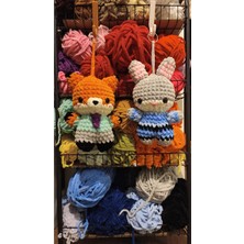 Zeanqua Nick & Judy El Yapımı Amigurumi Anahtarlık – Örgü Peluş Figür