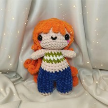 Zeanqua El Yapımı Tek Parça Tığ Işi Peluş: Luffy, Nami, Chopper Amigurumi