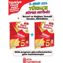 Ata Yayıncılık 5. Sınıf Türkçe Süper Set Soru Bankam + Çalışma Kitabım Yeni