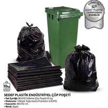 80X110 Endüstriyel Extra Kalın Çöp Poşeti 5kg