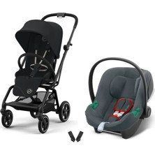 Cybex Eezy S Twist+2 Travel Sistem | Magic Black & Aton Steel Grey