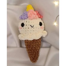 Zeanqua El Yapımı Tığ Işi Dondurma Peluş Oyuncak: Amigurumi Hayvan Oyuncağı