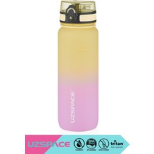 Uzspace 800ML Yeni Çift Renkli Sızdırmaz Bpa Içermez Kilitlenebilir Sızdırmaz Kapaklı El Askılı Soft-Touch Yüzeyli Motivasyonel Tritan Su Matarası Bpa Yok Koku Yok
