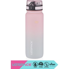 Uzspace 800ML Yeni Çift Renkli Sızdırmaz Bpa Içermez Kilitlenebilir Sızdırmaz Kapaklı El Askılı Soft-Touch Yüzeyli Motivasyonel Tritan Su Matarası Bpa Yok Koku Yok