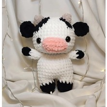 Zeanqua El Yapımı Tek Parça Tığ Işi Peluş: Inek Amigurumi