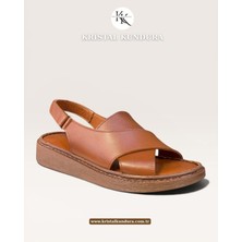 Kristal Mtf.12 Tam Ortopedik Hakiki Deri Kadın Sandalet