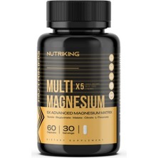Nutriking Multi Magnesium X5 30 Servis Takviye Edici Gıda