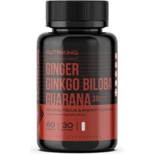 Nutriking Ginger Ginkgo Biloba Guarana 30 Servis Takviye Edici Gıda