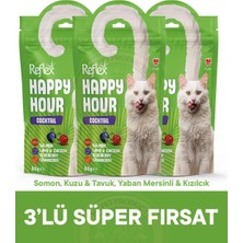 Reflex Happy Hour Cocktail - Kokteyl Kedi Ödül Maması Seti 3x60 gr