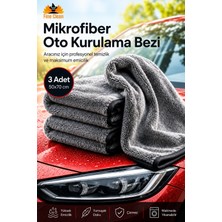 Fine Clean Mikrofiber Araba Yıkama Bezi 50*70 3 Adet Yumuşak Dokulu Çizmeden Temizlik