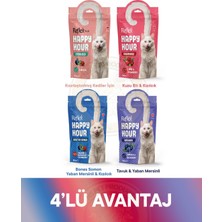Reflex Happy Hour Kısırlaştırılmış & Calmness - Sakinleşmeyi Destekleyici & Healty Bones - Sağlıklı Kemikler & Urinary - Üriner Sistem Destekleyici Kedi Ödül Maması Seti 4x60 gr