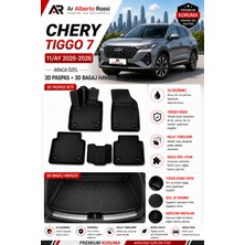 Ar Alberto Rossi Chery Tiggo 7 11/ay 2026-2026 Araca Özel 3D Paspas + 3D Bagaj Havuzu