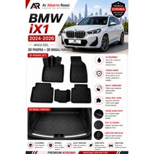 Ar Alberto Rossi Bmw Ix1 2024-2026 Araca Özel 3D Paspas + 3D Bagaj Havuzu