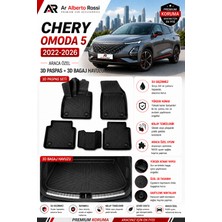 Ar Alberto Rossi Chery Omoda 5 2022-2026 Araca Özel 3D Paspas + 3D Bagaj Havuzu