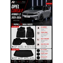 Ar Alberto Rossi Opel Corsa F Hybrıd 1.2 2025-2026 Araca Özel 3D Paspas + 3D Bagaj Havuzu