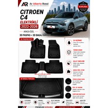 Ar Alberto Rossi Citroen C4 Elektrikli 2022-2026 Araca Özel 3D Paspas + 3D Bagaj Havuzu
