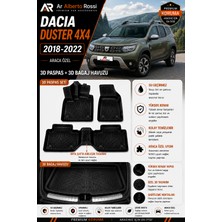 Ar Alberto Rossi Dacia Duster 4x4 2018-2022 Araca Özel 3D Paspas + 3D Bagaj Havuzu