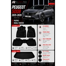 Ar Alberto Rossi Peugeot 5008 2025-2026 Araca Özel 3D Paspas + 3D Bagaj Havuzu