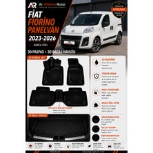 Ar Alberto Rossi Fiat Fiorino Panelvan 2023-2026 Araca Özel 3D Paspas + 3D Bagaj Havuzu