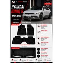 Ar Alberto Rossi Hyundaı Ionıq 5 2025-2026 Araca Özel 3D Paspas + 3D Bagaj Havuzu