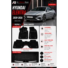 Ar Alberto Rossi Hyundai Elentra 2020-2026 Araca Özel 3D Paspas + 3D Bagaj Havuzu