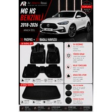 Ar Alberto Rossi Mg Hs Benzinli 2018-2026 Araca Özel 3D Paspas + 3D Bagaj Havuzu